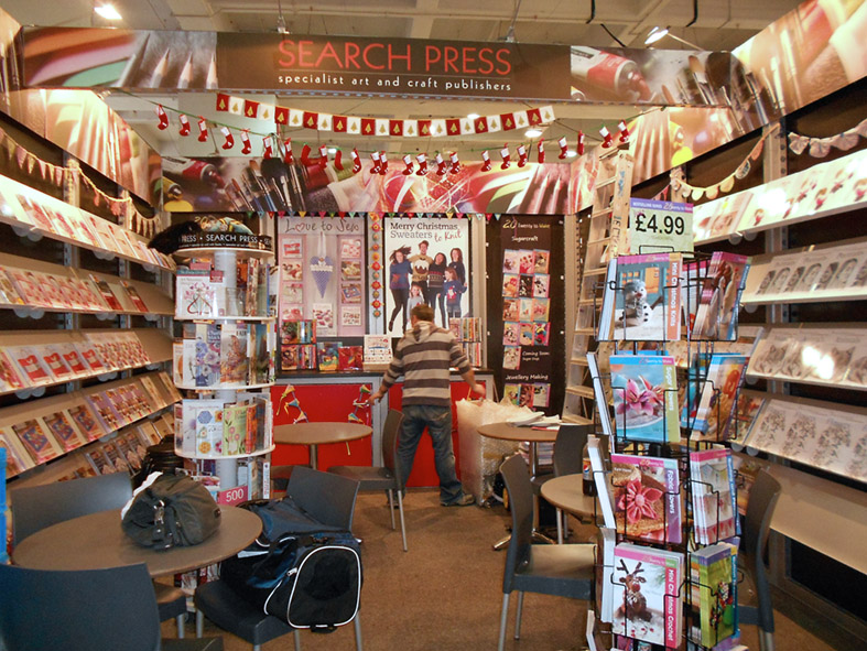 Setting up at the London Book Fair 2013