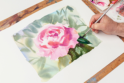 Painting a rose
