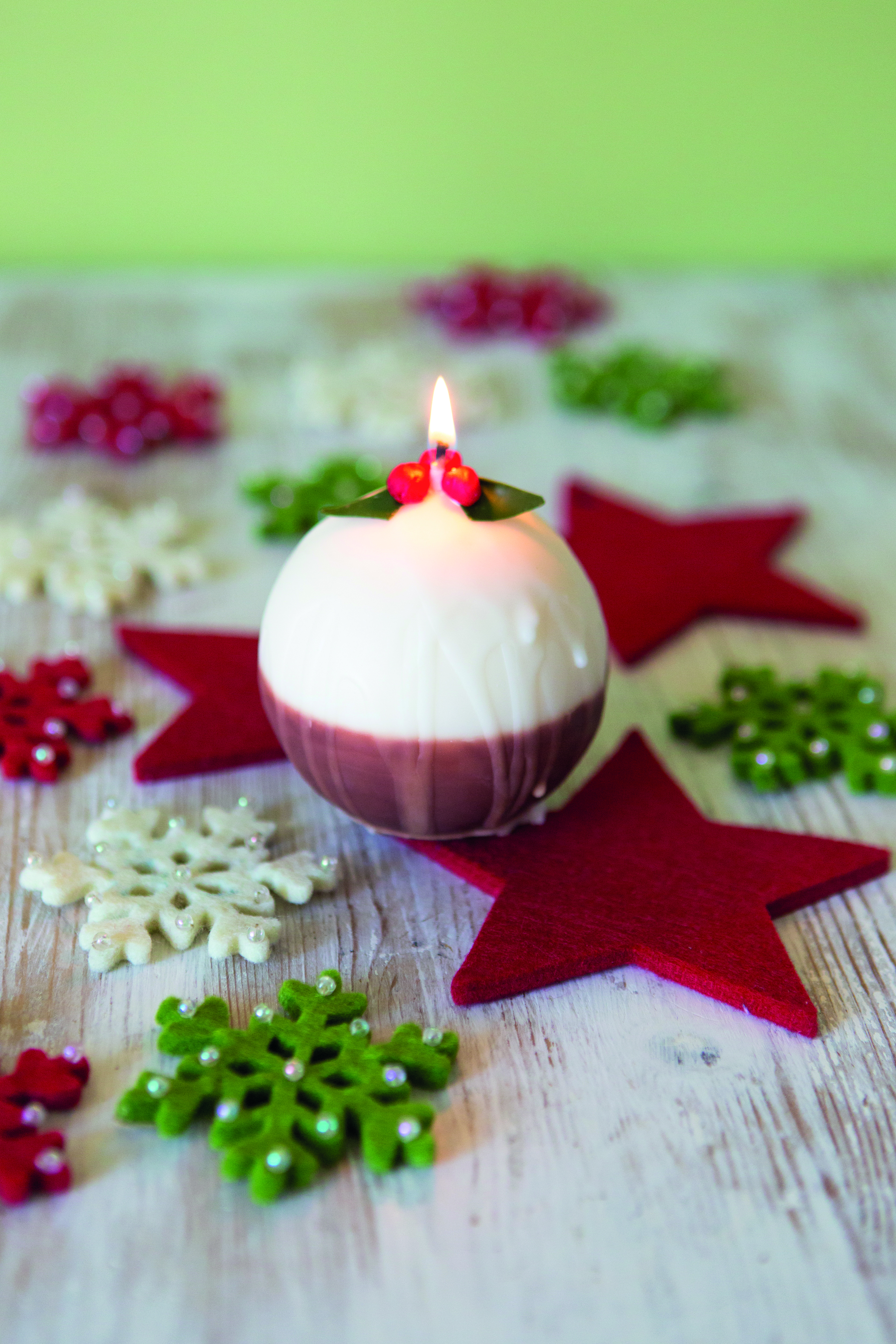 Christmas Pudding Candle